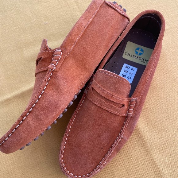 SOLD Charleston Shoe Company Men's Leather Moccasins NWOT - Picture 6 of 12